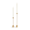 Fs Objects Tall Dome Spindle Candle Holder In Brass