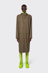 Rains String Waterproof Jacket In Wood
