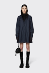 Rains A-line Jacket In Navy