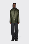 Rains Waterproof Longline Jacket In Evergreen