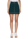 BARRIE HIGH WAIST CONTRAST STITCH KNITTED MINI SKIRT