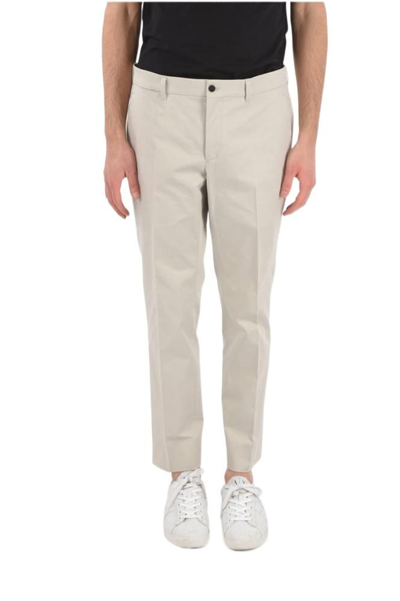 Prada Men's  Grey Cotton Trousers