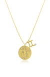 CZ BY KENNETH JAY LANE ROUND CZ CONSTELLATION PENDANT NECKLACE