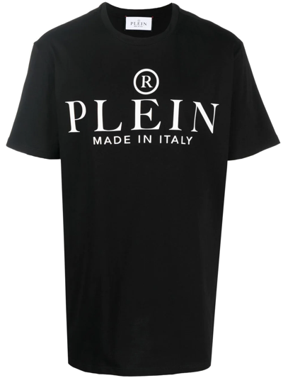 Philipp Plein Logo-print Short-sleeved T-shirt In Black