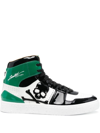 PHILIPP PLEIN SKULL LACE-UP SNEAKERS