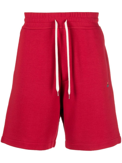 Vivienne Westwood Orb-detail Track Shorts In Red