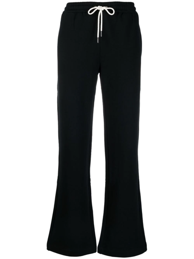Ps By Paul Smith Drawstring Flared Trousers In Black