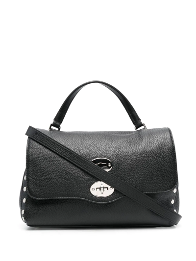 Zanellato Leather Medium Tote Bag In Black