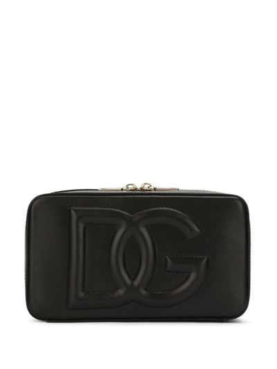 Dolce & Gabbana Dg Logo Crossbody Bag In Black