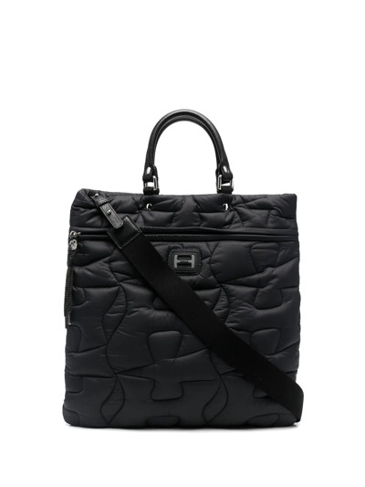 Hogan Quilted-finish Tote Bag In Black