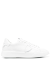 PHILIPPE MODEL PARIS LOGO-PATCH LOW-TOP SNEAKERS