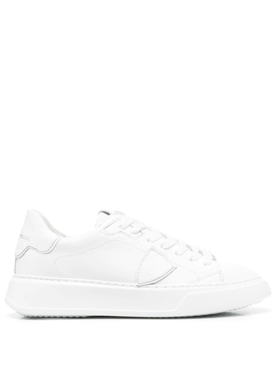 Philippe Model Paris Logo-patch Low-top Sneakers In White