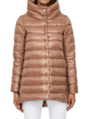 Herno Matilde Mid Down Jacket In Beige
