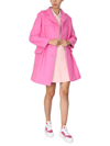 RED VALENTINO RED VALENTINO WOMEN'S PINK OTHER MATERIALS TRENCH COAT,1R3CAE905Y6P77 44