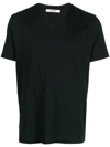 Zadig & Voltaire Monastir Henley-neck T-shirt In Schwarz