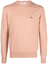 Vivienne Westwood Orb Logo-embroidered Sweater In Neutrals