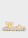 CHARLES & KEITH CHARLES & KEITH - RECYCLED POLYESTER VELCRO-STRAP SPORTS SANDALS