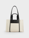 CHARLES & KEITH SHALIA CANVAS TOTE BAG