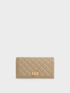 CHARLES & KEITH MICAELA QUILTED LONG WALLET