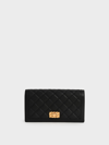 CHARLES & KEITH MICAELA QUILTED LONG WALLET