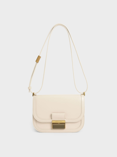 Charles & Keith Charlot Bag In Ivory