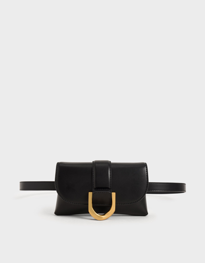 Charles & Keith Gabine Crossbody Bag In Black