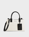 CHARLES & KEITH DOUBLE TOP HANDLE STRUCTURED BAG