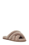 Ugg Scuffita Genuine Shearling Slide Slipper In Caribou