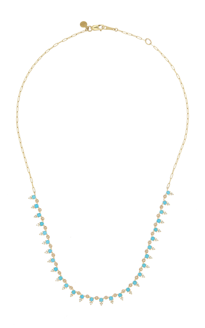 Ila Deja 14k Yellow Gold Turquoise Necklace In Blue