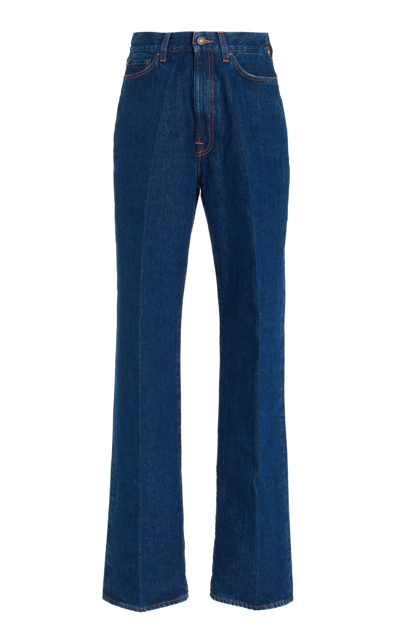 Made In Tomboy Erica Rigid High-rise Straight-leg Jeans In Dark Wash