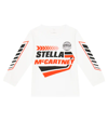Stella Mccartney Logo Printed Cotton Top In Bianco