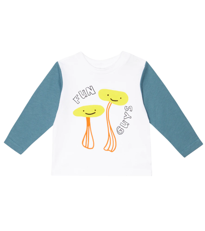 Stella Mccartney Baby Printed Cotton Top In White