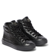 GIVENCHY HIGH-TOP LEATHER SNEAKERS