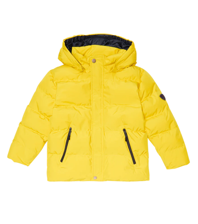 Bonpoint Kids' Logo-patch Padded Jacket In Yellow