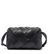 Bottega Veneta Small Intreccio Leather Camera Bag In Black