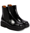 MARNI LEATHER PLATFORM CHELSEA BOOTS