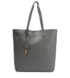 Saint Laurent North/south Shopping Leather Tote In Storm