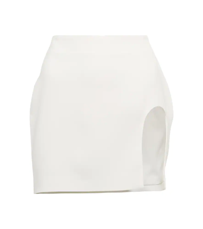 Monot Cut Out-detail Mini Skirt In White