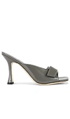 By Far Gray Olivia Mules In Grey