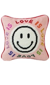 FURBISH STUDIO LOVE IS LOVE NEEDLEPOINT PILLOW 针绣枕头