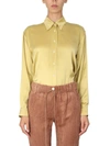 Alysi Satin Shirt In Green