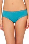 Natori Bliss Cotton Girl Briefs In Lake