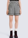 Kenzo Check-pattern Shorts In Black