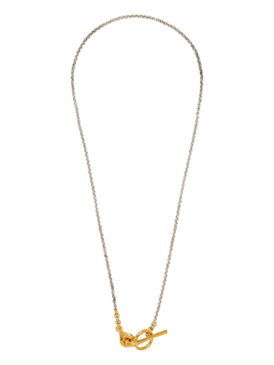 Charlotte Chesnais Sterling Silver And Gold Vermeil Halo Necklace