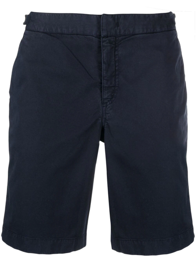 Orlebar Brown Dane Ii Concealed-front Shorts In Blau