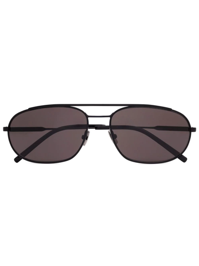Saint Laurent Sl 561 Pilot-frame Sunglasses In Black