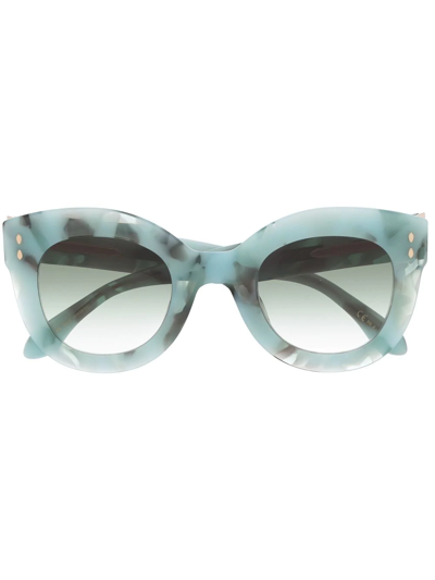 Isabel Marant Eyewear Tortoiseshell-effect Cat-eye Sunglasses In Blue