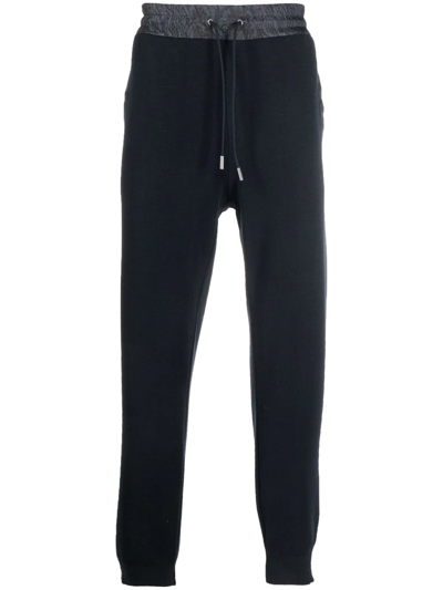 Etro Logo-tape Track Trousers In Blue