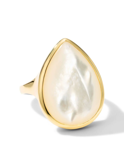 Ippolita Women's Polished Rock Candy 18k Yellow Gold & Mother-of-pearl Medium Teardrop Ring