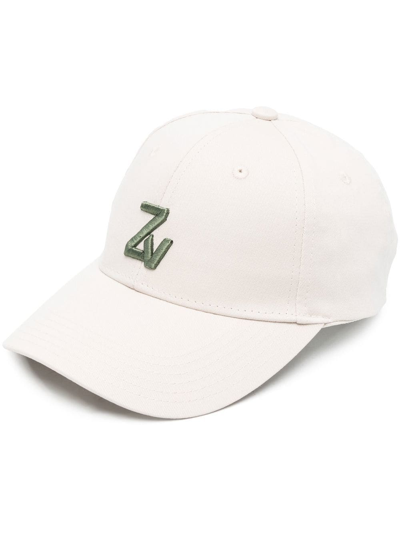 Zadig & Voltaire Logo-embroidered Baseball Cap In Nude